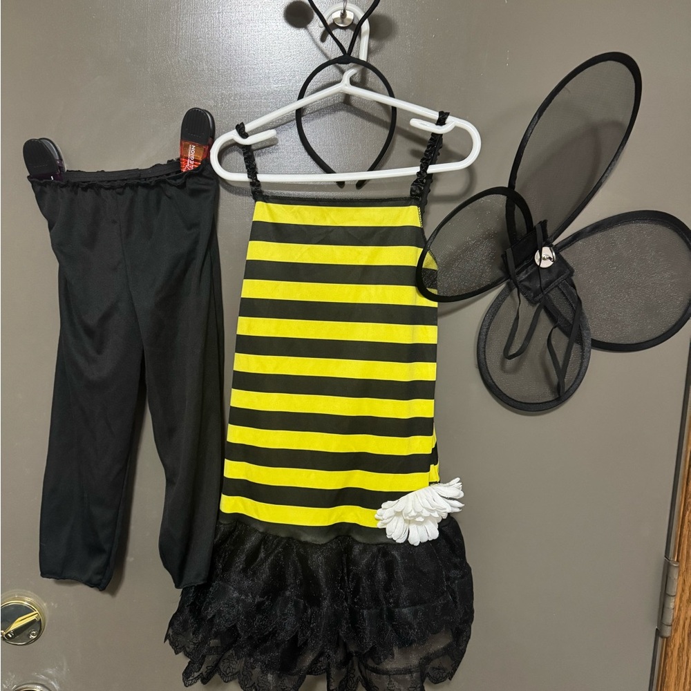 Striped Yellow and Black Bumblebee Costume for Kids